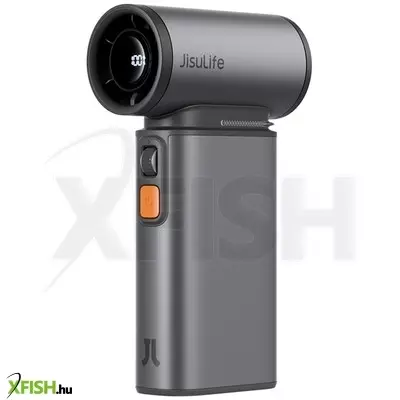Jisulife fa55 gray kézi ventilátor, 9000mah akkumulátor, LED kijelző, negatív  ion légtisztítás, szürke