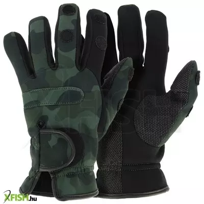 Ngt Neoprene Camo Gloves Horgász Kesztyű