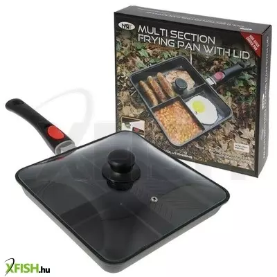 Ngt Multi Section Frying Pan with Lid Serpenyő fedővel 25.5x25.5x4.5 cm