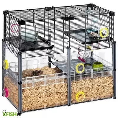 Ferplast multipla hamster crystal moduláris hörcsög ketrec - 72x37x62cm