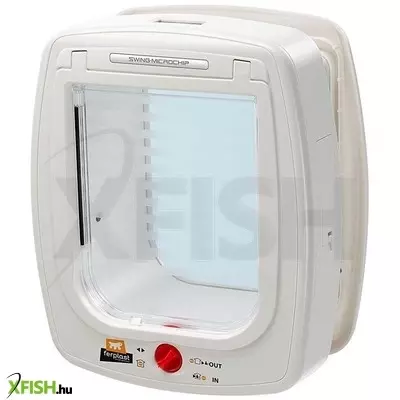 Ferplast swing microchip billenőajtó macskáknak, kis kutyának - fehér
