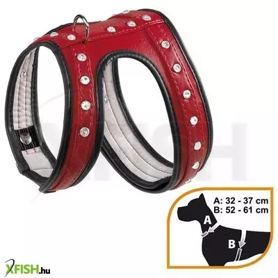 Ferplast strasszköves műbőr kutyahám - piros, M