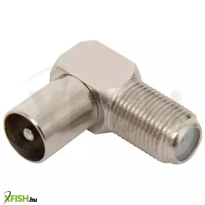 Use home ff 18p csatlakozó átalakító, koax dugó-f aljzat, fém, csavarható, pipa kivitel