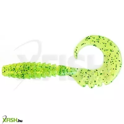 Fishup Fancy Grub Twister Flo Chartreuse Green 5cm 10db/csomag