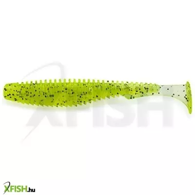 Fishup U-Shad Gumihal Chartreuse Black 10.1cm 8db/csomag