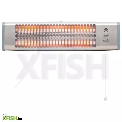 Home fk20 kvarccsöves fűtőtest, 1200 w, 2 fokozat, fémház, falra szerelhető kivitel