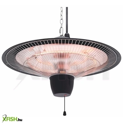 home fk262 karbonszálas kültéri fűtőtest, max. 1500 w, 2 fokozat, belógatható, ipx4, zsinórkapcsoló, kültéri kivitel