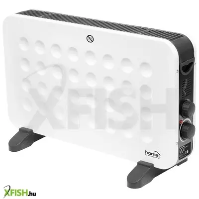 Home fk345turbo konvektoros fűtőtest ventilátorral, 2000 W / 1250 w, termosztátszabályozás, szabadon álló, túlmelegedés védelem, turbóventilátor funkció