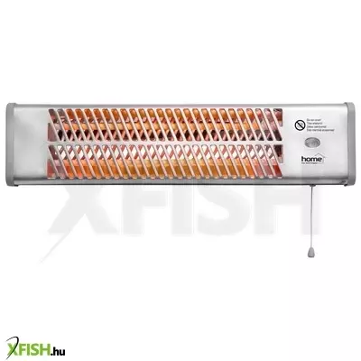 Home fk 24 falra szerelhető elektromos karccsöves fűtőtest, 600w/1200w,  ipx4 védelem, ezüst