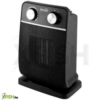 Home fk 29 álló elektromos kerámia fűtőtest, 900w/1800w, oszcillálás,  mechanikus termosztát, fekete