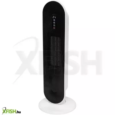 Home fk 54 álló elektromos kerámia fűtőtest, 1400w/2000w, oszcillálás, elektronikus termosztát, távirányító, fehér