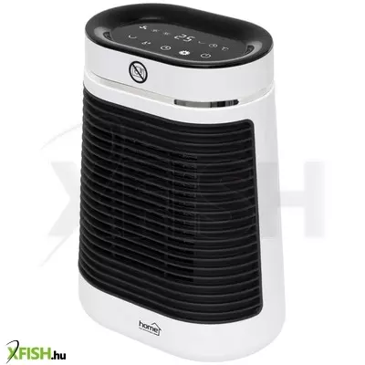 Home fk 55 álló elektromos kerámia fűtőtest digitális termosztáttal, 1000w/1500w, oszcillálás, kikapcsolás időzítő, fehér