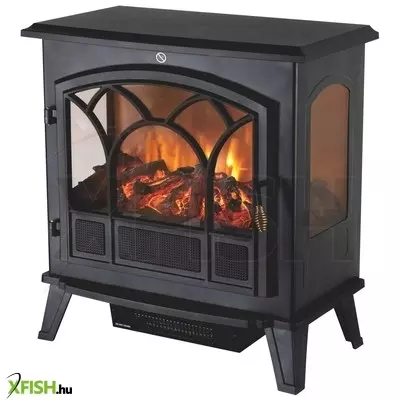 home fkk 04 szabadon álló elektromos kandalló, panoráma, 925w/1850w, fekete