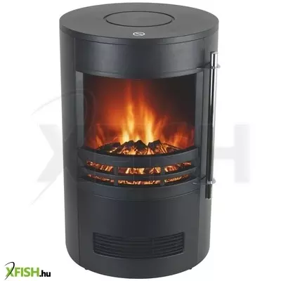 Home fkk 14 szabadon álló elektromos kandalló, 1000w/2000w, fekete