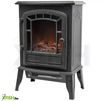 Home fkk 15 szabadon álló elektromos kandalló, 1000w/2000w, fekete