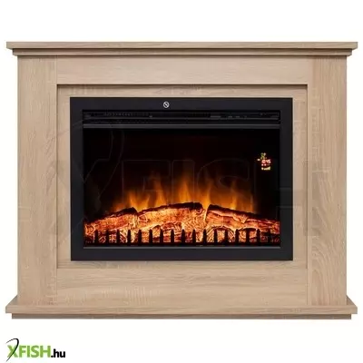 Home fkkf 03 + fkki 03 kit fkk bologna beépíthető elektromos látványkandalló kerettel, sonoma