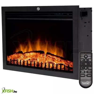 home fkki 03 beépíthető elektromos látványkandalló, 1000w/2000w, heti program, távirányító