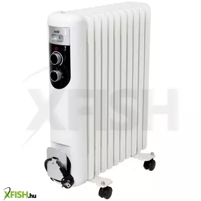 Home fkos 11 M elektromos olajradiátor, 800w/1200w/2000w, 11 tagú, fehér