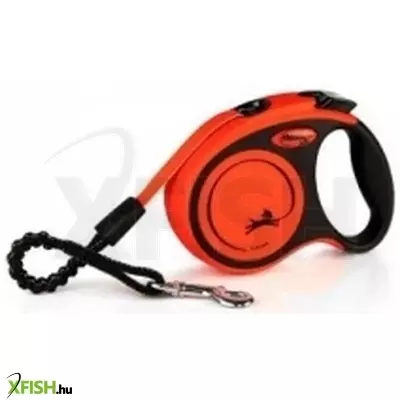 Flexi Xtreme szalagos automata póráz XS 3m, narancs 15kg-ig