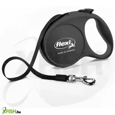 Flexi Fun 5m szalagos automata póráz L 50kg-ig fekete