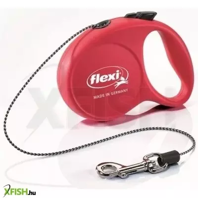 Flexi Fun 3m zsinóros automata póráz XS 8kg-ig piros