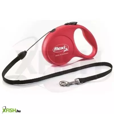 Flexi Fun 5m zsinóros automata póráz S 12kg-ig piros