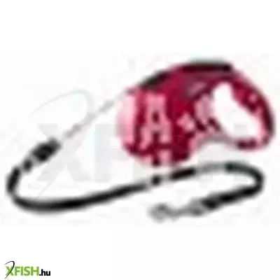 Flexi New Classic zsinóros automata póráz M 5m 20kg-ig piros