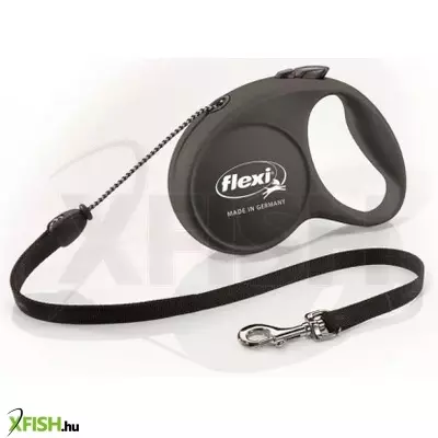 Flexi Fun 5m zsinóros automata póráz M 20kg-ig fekete