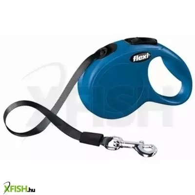 Flexi New Classic szalagos automata póráz XS 3m 12kg-ig kék