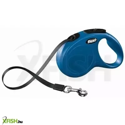 Flexi New Classic szalagos automata póráz S 5m 15kg-ig kék