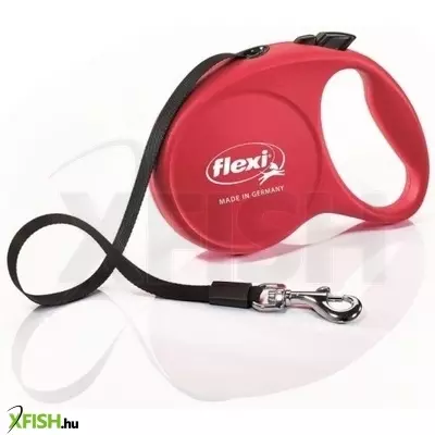 Flexi Fun 5m szalagos automata póráz M 25kg-ig piros