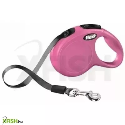 Flexi New Classic szalagos automata póráz XS 3m 12kg-ig pink