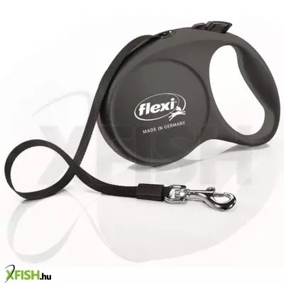 Flexi Fun 5m szalagos automata póráz M 25kg-ig fekete