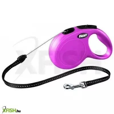 Flexi New Classic zsinóros automata póráz S 8m 12kg-ig pink