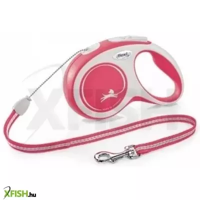 Flexi New Comfort zsinóros automata póráz S 8m piros