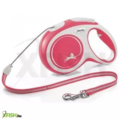 Flexi New Comfort zsinóros automata póráz M 8m piros