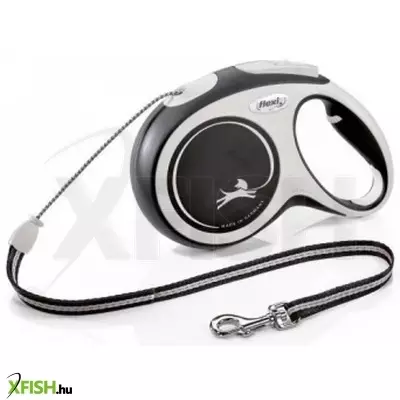 Flexi New Comfort zsinóros automata póráz M 8m fekete