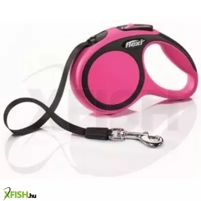 Flexi New Comfort XS szalagos automata póráz 3m 12kg-ig pink