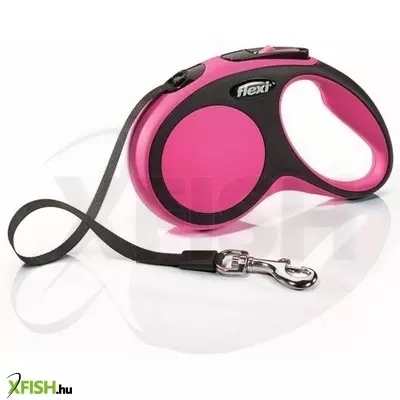 Flexi New Comfort szalagos automata póráz S 5m 15kg-ig rose
