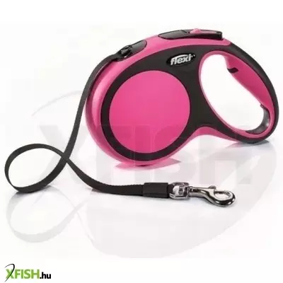 Flexi New Comfort szalagos automata póráz M 5m 25kg-ig pink