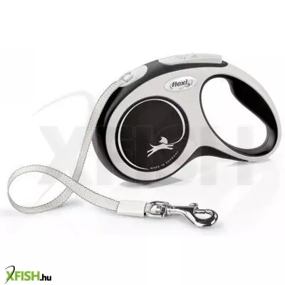 Flexi New Comfort szalagos automata póráz S 5m fekete