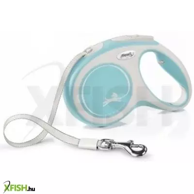 Flexi New Comfort szalagos automata póráz M 5m világos kék