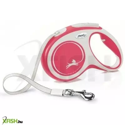 Flexi New Comfort szalagos automata póráz M 5m piros