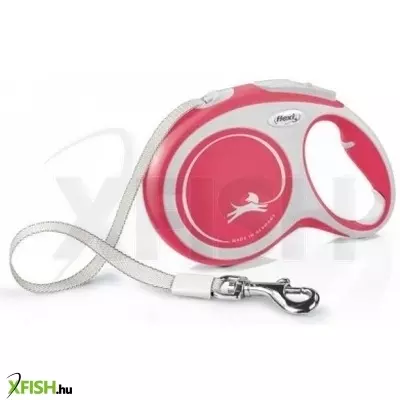 Flexi New Comfort szalagos automata póráz L 5m piros