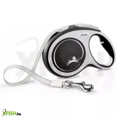 Flexi New Comfort szalagos automata póráz L 5m fekete