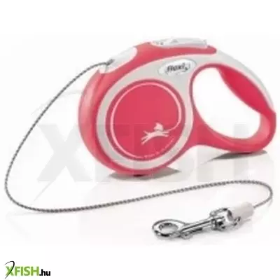 Flexi New Comfort zsinóros automata póráz XS 3m piros