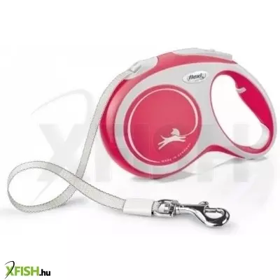 Flexi New Comfort szalagos automata póráz L 8m piros