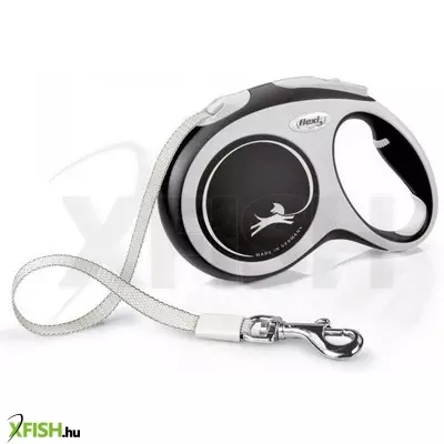 Flexi New Comfort szalagos automata póráz L 8m fekete