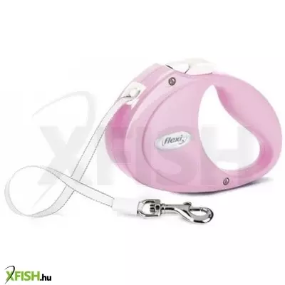 Flexi Puppy szalagos automata póráz 2m 12kg-ig, rózsaszín