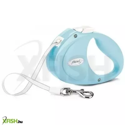 Flexi Puppy szalagos automata póráz 2m 12kg-ig, világos kék